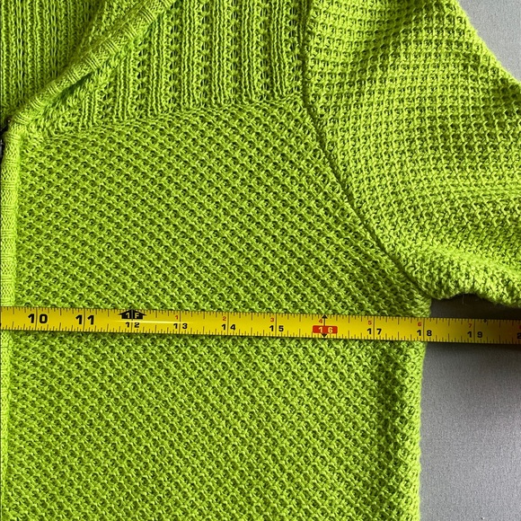 Christopher & Banks Vibrant Green Zippered Cardigan | Petite Medium - Picture 4 of 8